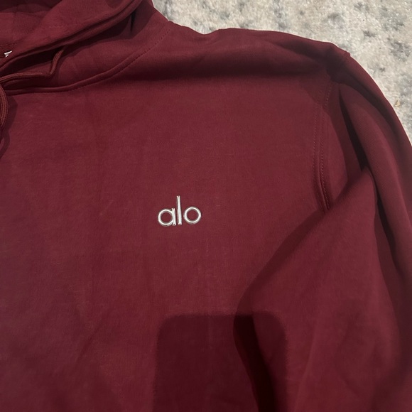 Alo Yoga Accolade Hoodie Burgundy Truffle - Picture 2 of 3